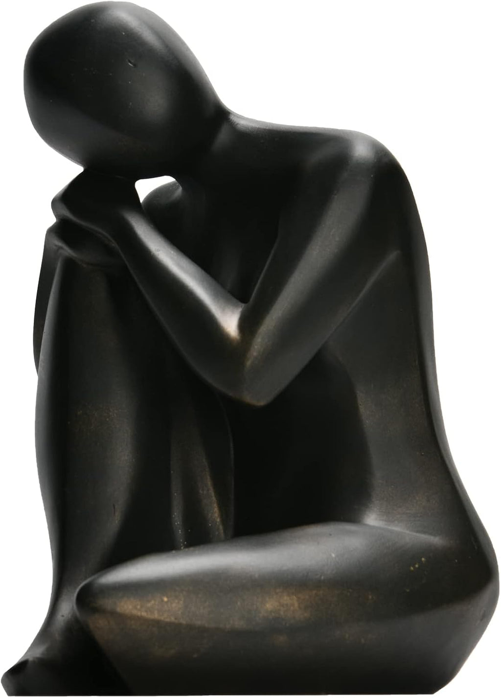 Black Abstract Thinker Statue Decor
