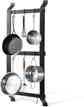 Wall‑Mounted Iron Kitchen Pan Storage Rack