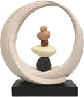 Minimalist White Resin Zen Balance Sculpture