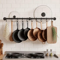High‑Capacity Wall‑Mounted Kitchen Pot Rack