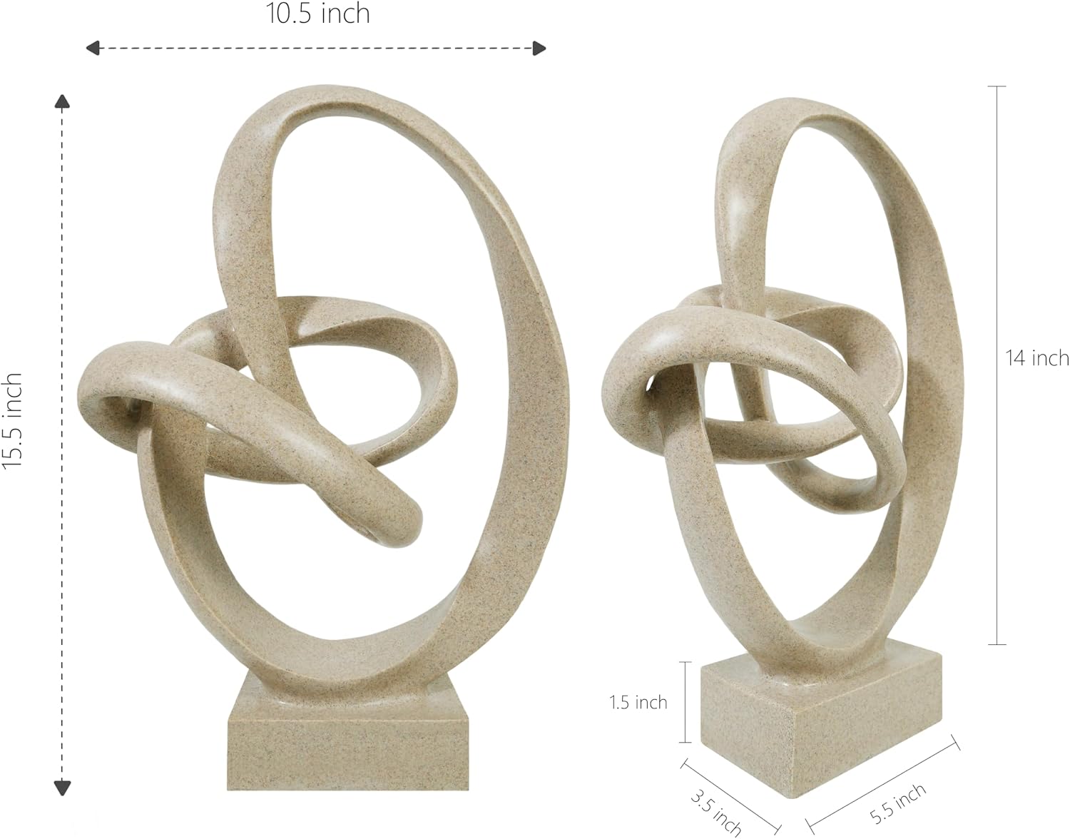 Modern Sandstone Knot Sculpture Home Decor