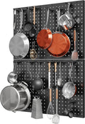 Wall‑Mounted Kitchen Pegboard Storage Organizer