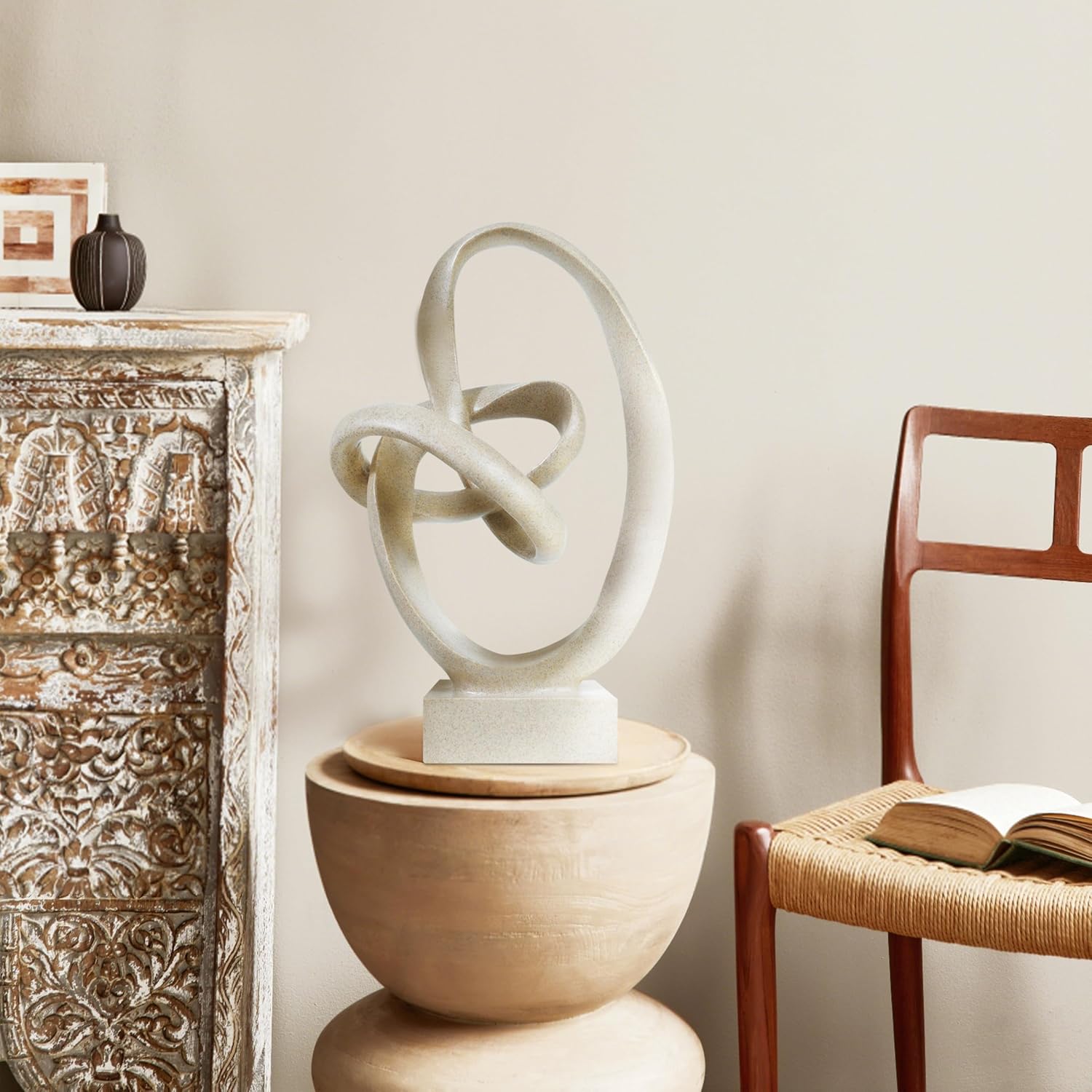 Modern Sandstone Knot Sculpture Home Decor