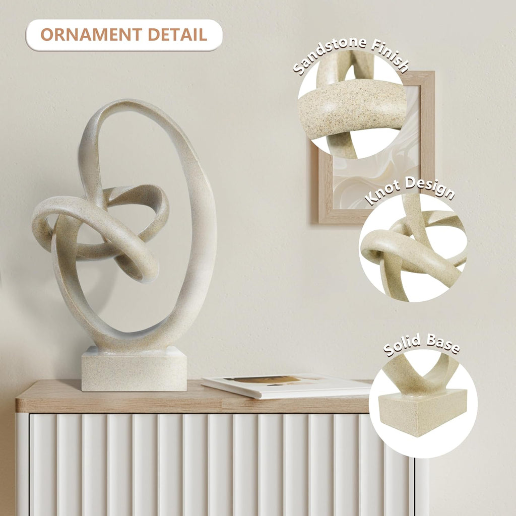 Modern Sandstone Knot Sculpture Home Decor
