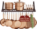 Oil‑Bronze Wall‑Mounted Kitchen Pot Rack