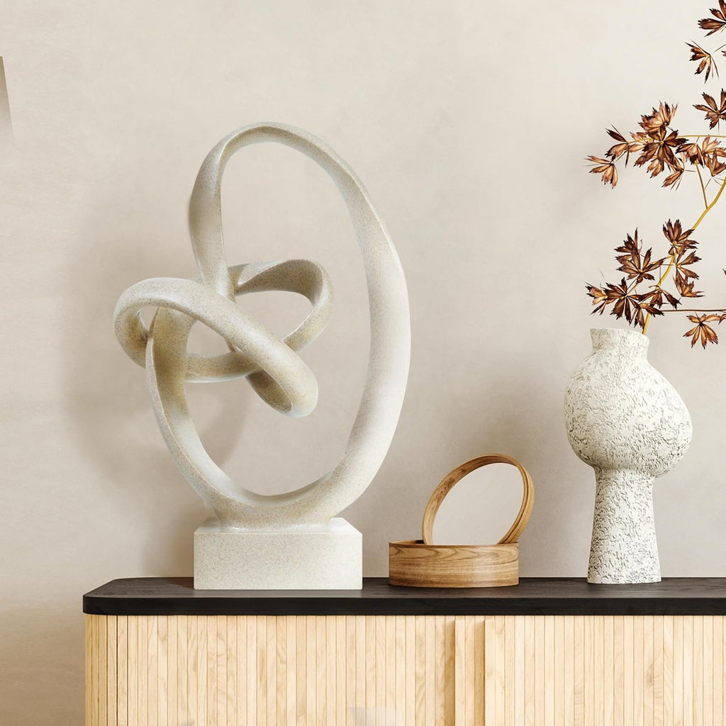 Modern Sandstone Knot Sculpture Home Decor
